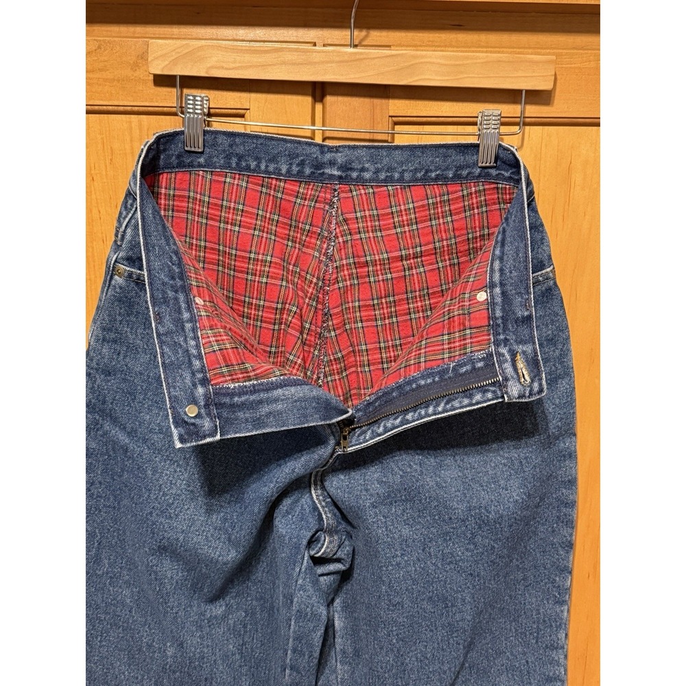 LL BEAN Flannel-Lined Women's Jeans Size 8 Long Warm & Stylish Vermont Vibes